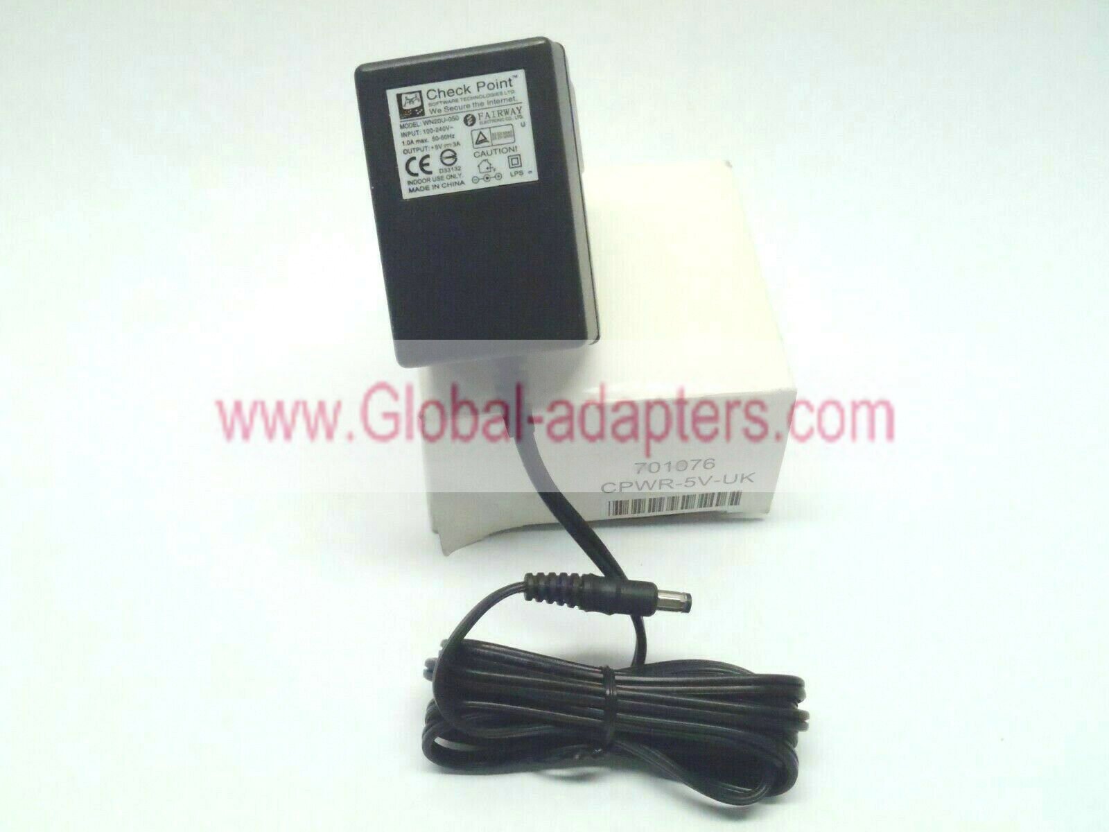 New Fairway CPWR-5V-UK 5V 3A AC Adapter Check Point WN20U-050 Power Supply UK - Click Image to Close